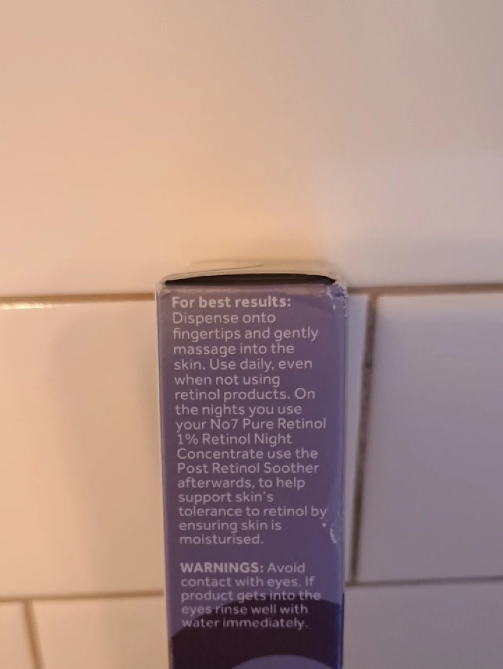 Brand New, Still Sealed No7 Pure Retinol Post Retinol Soother